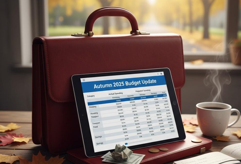 “Autumn Budget 2025 key tax changes summary showing increases to savings tax, property income tax, dividend tax, reduced writing down allowance, new 40% first-year allowance and new EV mileage charge.