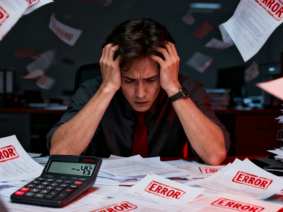 Graphic highlighting a common VAT mistake, with warning emoji and bold text saying “A Common VAT Mistake That Can Cost You Dear