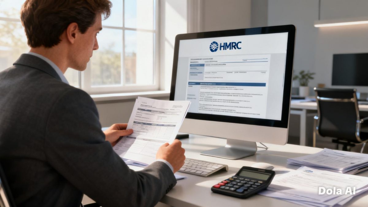 HMRC repayment interest rate set at 3.00 percent, illustrated with financial icons, tax forms and a calculator showing interest being refunded.