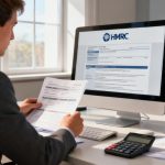 HMRC repayment interest rate set at 3.00 percent, illustrated with financial icons, tax forms and a calculator showing interest being refunded.