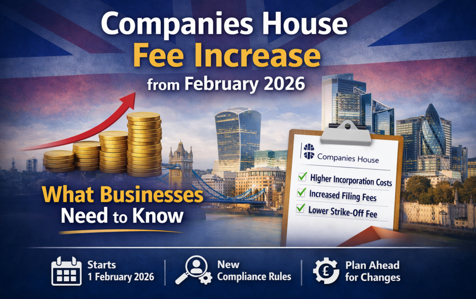 Companies House fee increase from February 2026 and how it affects UK businesses
