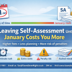 Leaving Self-Assessment until January costs you more due to higher fees, missed planning and HMRC penalties