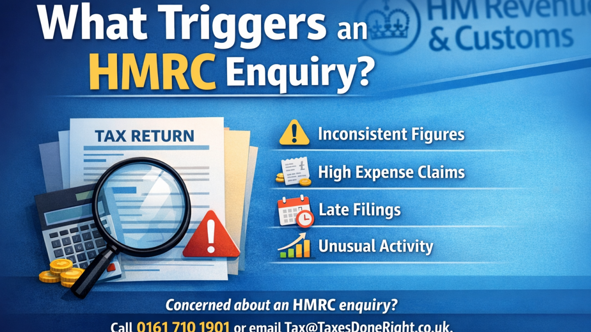 What triggers an HMRC enquiry in the UK