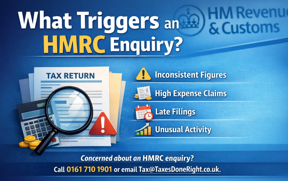 What triggers an HMRC enquiry in the UK