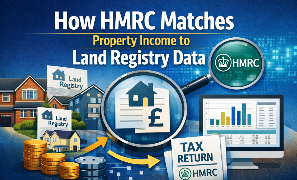 How HMRC matches property income declared on tax returns with Land Registry ownership data
