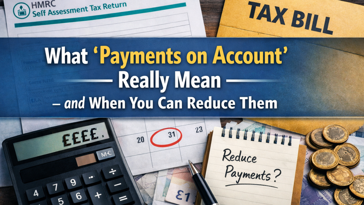 Understanding payments on account for self assessment taxpayers