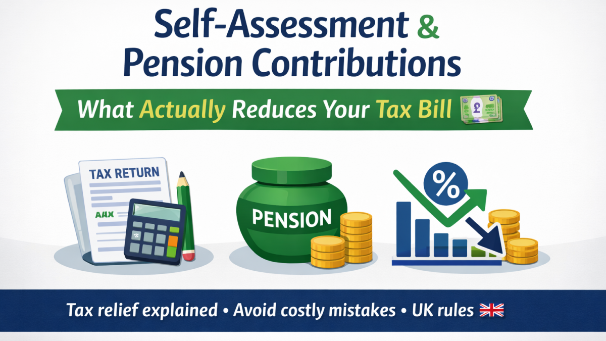 Tax relief and pension guide showing how pension contributions reduce income tax in the UK