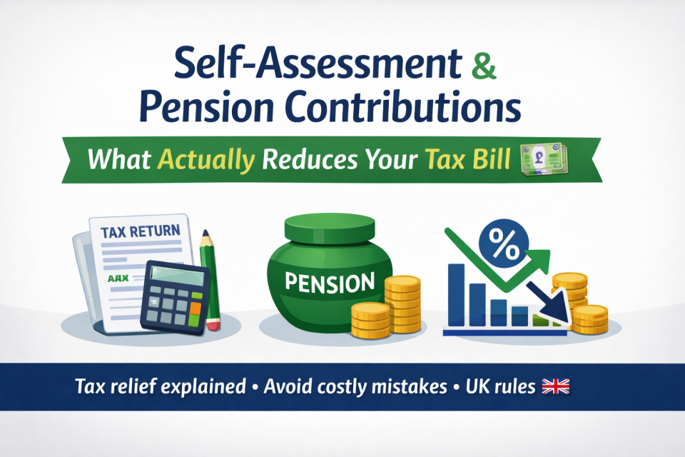 Tax relief and pension guide showing how pension contributions reduce income tax in the UK