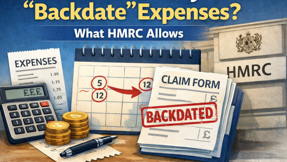 Can you backdate expenses? HMRC rules on allowable business expenses in the UK