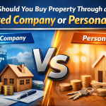 Comparison of buying UK rental property through a limited company versus personal ownership showing tax and investment considerations for landlords.