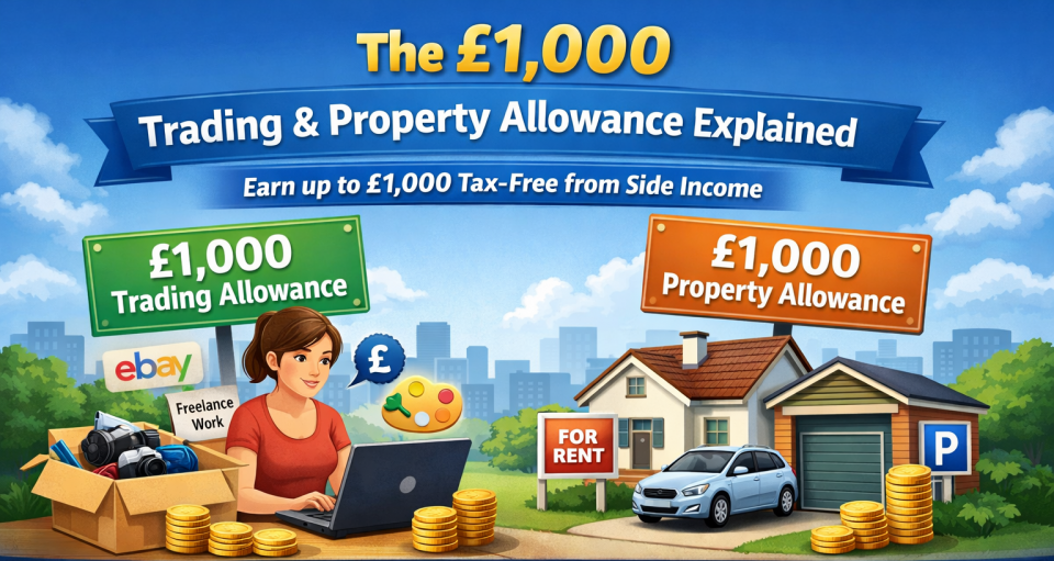 £1000 trading allowance and property allowance explained UK tax rules