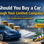 Should you buy a car through your limited company UK tax implications explained with company car versus personal car sign and tax documents