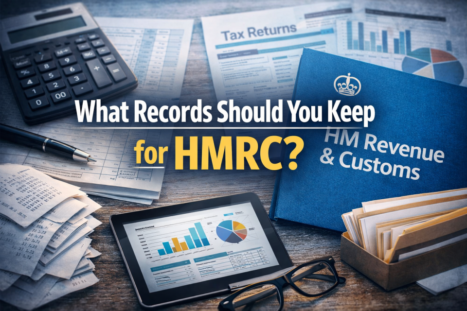 What records should you keep for HMRC including invoices receipts bank statements and tax records for UK businesses