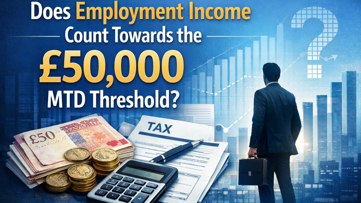 Does employment income count towards the £50,000 MTD threshold UK