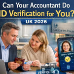 Accountant helping client with identity verification under new UK Companies House rules