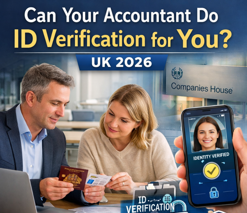 Accountant helping client with identity verification under new UK Companies House rules