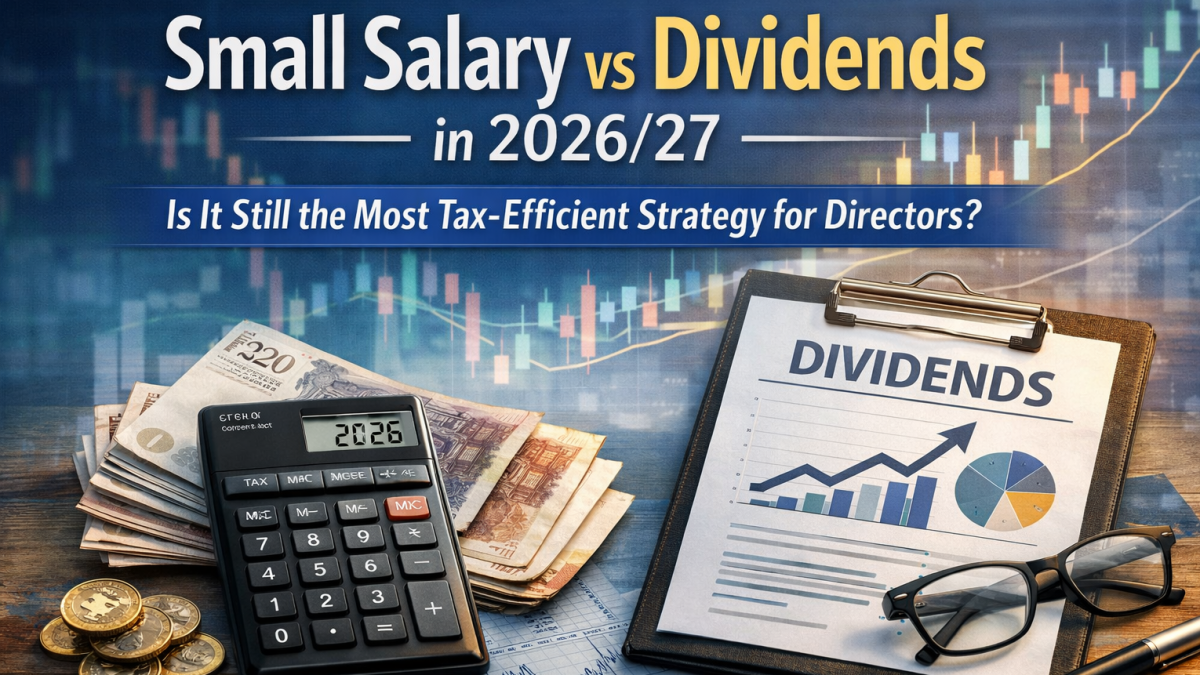 Small salary vs dividends in 2026/27 showing tax efficient strategy for UK company directors