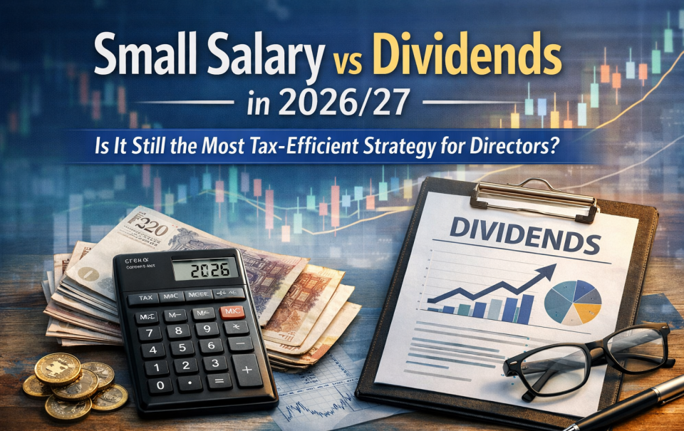 Small salary vs dividends in 2026/27 showing tax efficient strategy for UK company directors