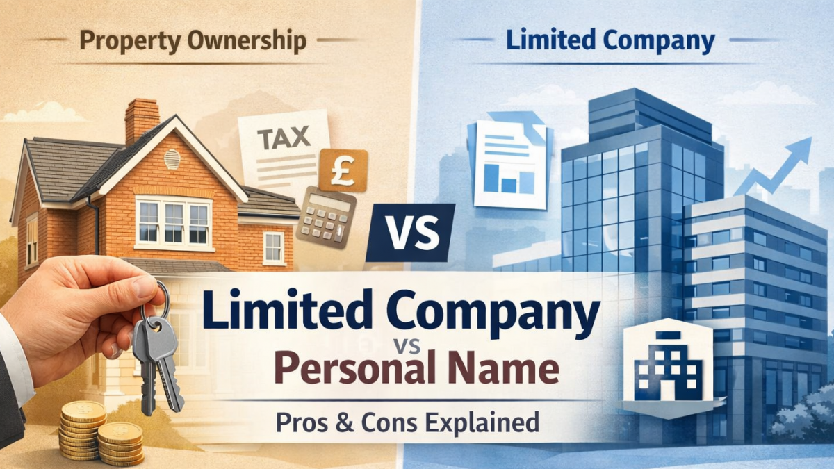 Should you hold property in a limited company vs personal name UK tax comparison pros and cons
