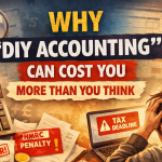 DIY accounting mistakes costing money UK small business HMRC penalties tax deadline stress