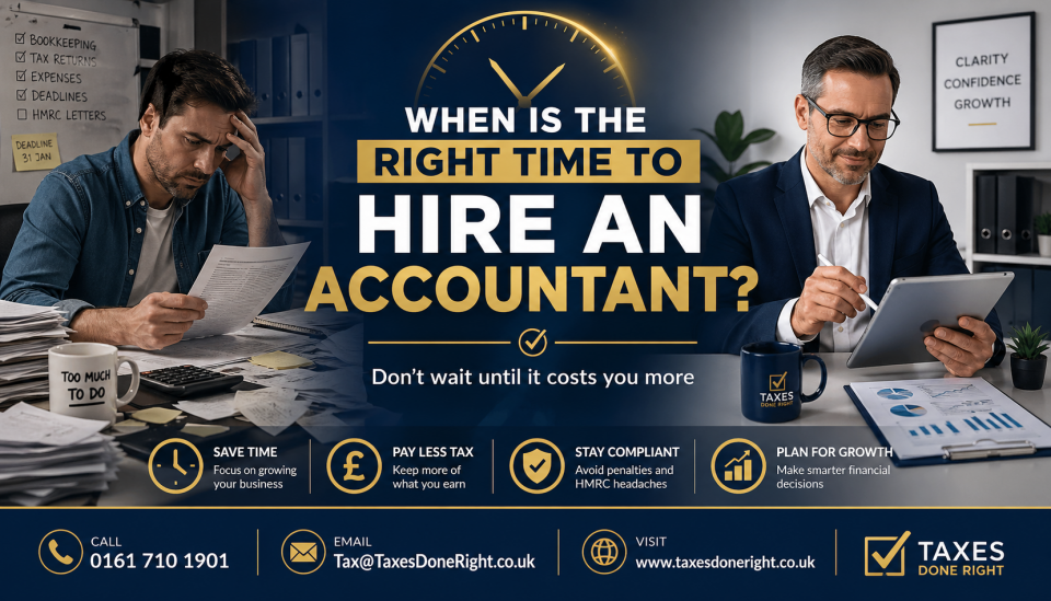 When is the right time to hire an accountant for a small business in the UK