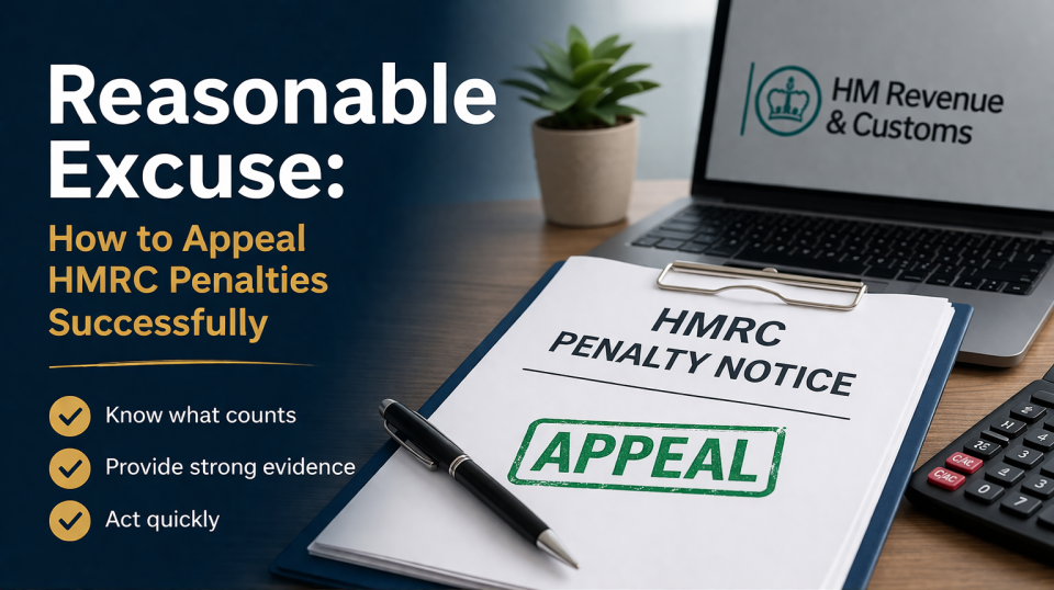 Reasonable excuse for HMRC penalties and how to appeal successfully in the UK