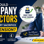 Professional business owner reviewing pension and tax planning strategies, illustrating Director Salary Sacrifice Pension for UK limited company directors.