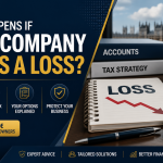 Company Makes a Loss guide showing UK business tax relief, Corporation Tax loss relief, trading losses, and financial planning for limited companies.