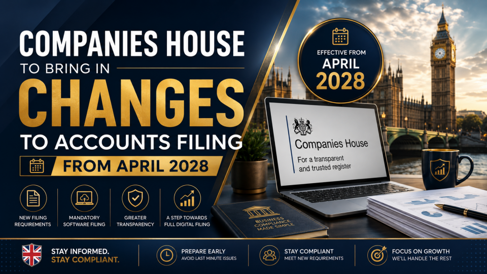 Companies House Changes 2028 – new accounts filing requirements, mandatory software filing and digital reporting from April 2028.