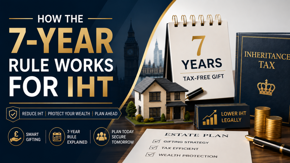 7 Year Rule For IHT explained with inheritance tax, lifetime gifting, property and estate planning