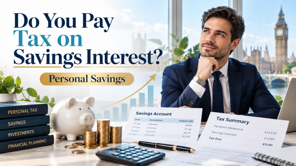 Tax on Savings Interest – personal savings tax guide for UK savers and business owners explaining savings interest, allowances and HMRC rules.