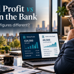 Rental profit versus cash in the bank explained for UK landlords, showing rental income, allowable expenses, mortgage payments and the difference between taxable profit and available cash.