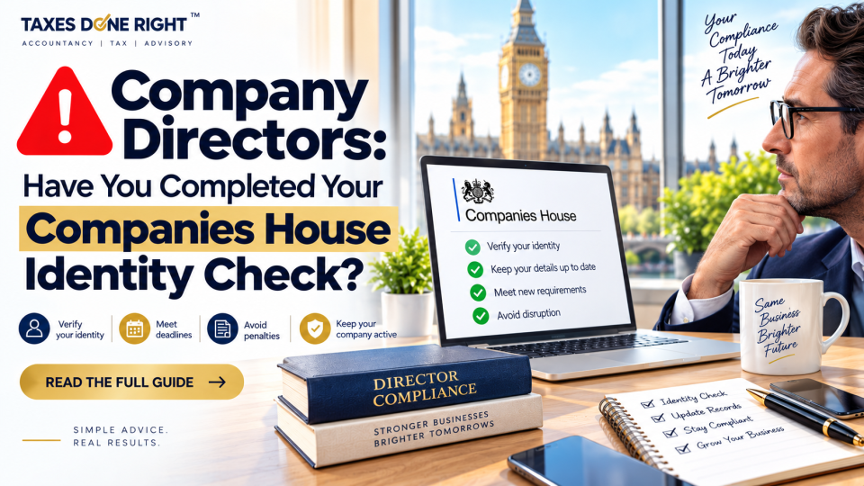 Company’s House Identity Check – UK company director completing Companies House identity verification