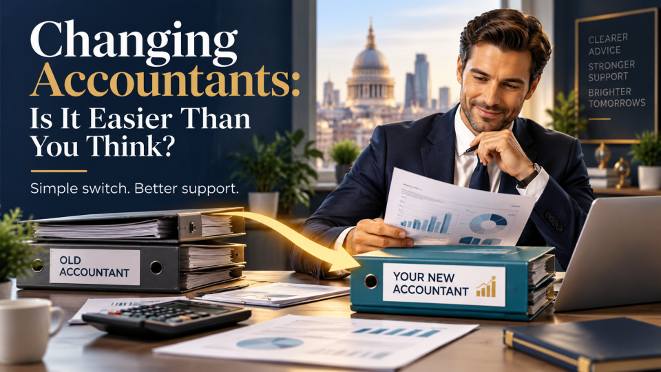 Changing Accountants made easy – A smooth transition from your old accountant to a new UK tax adviser with better support and professional tax advice.