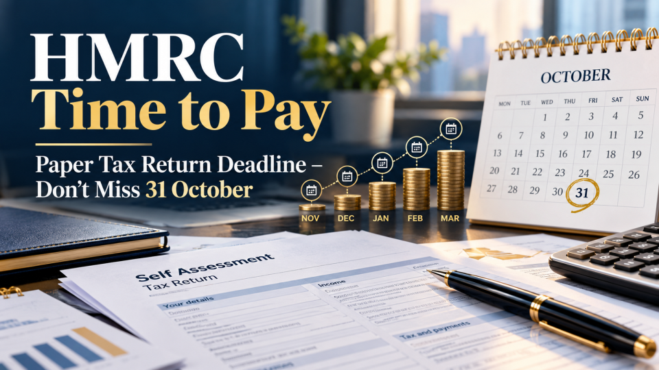 HMRC Time to Pay – Paper Tax Return Deadline 2026