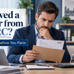Received a Letter from HMRC – business owner reviewing an HMRC letter with a UK tax adviser before responding